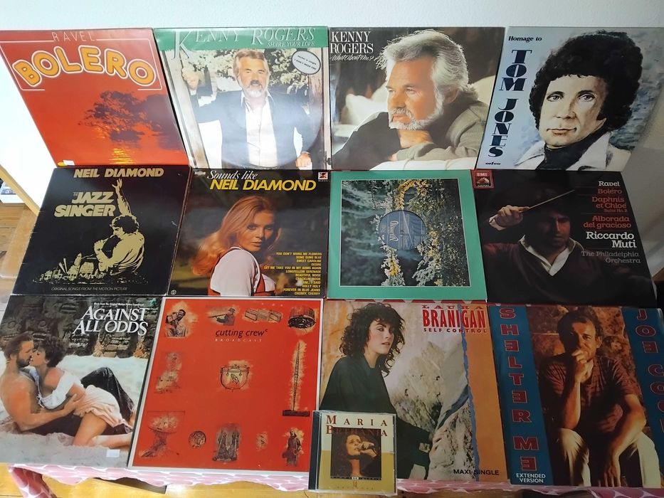 Lotes de discos vinil, singles e cd