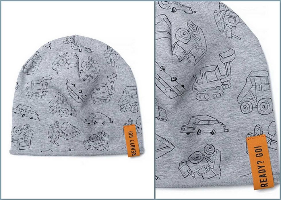 5.10.15.  bawełniana czapeczka wiosenno/jesienna 52/54