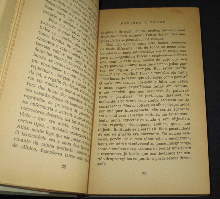 Livro Domingo à Tarde Fernando Namora Arcádia 2ª edição
