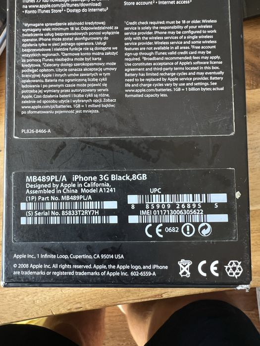 iPhone 3G black 8GB, sprawny