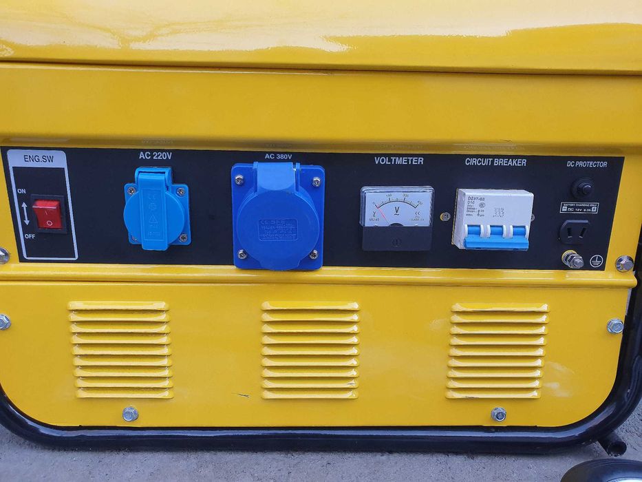 NOWY agregat prądotwórczy 1F 3,8kW 230V 3F 6,7kW 400V HC40-250/BOT