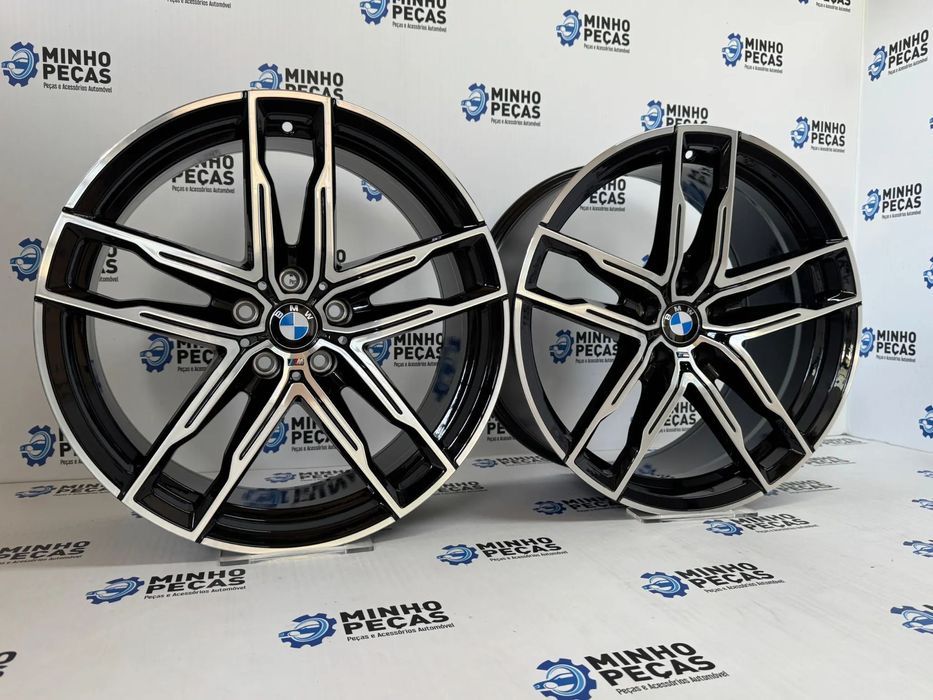 Jantes Look BMW 810M em 19 (5x112) Preto Polido