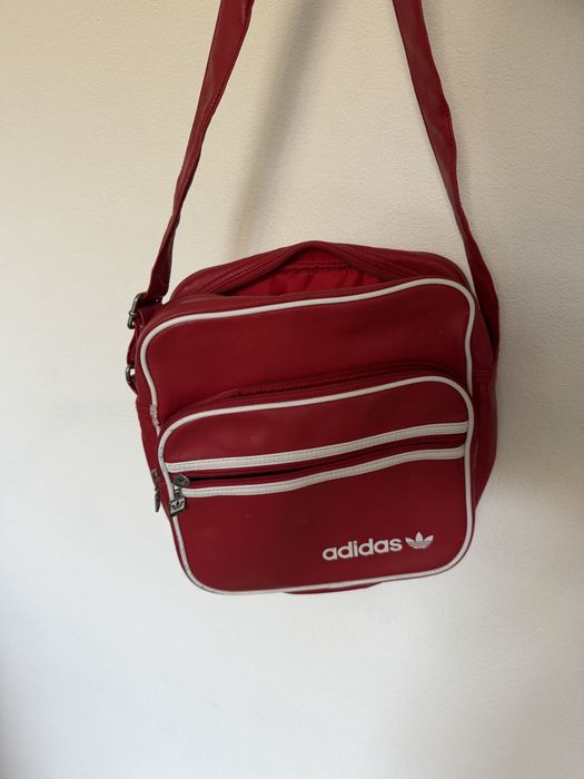 Adidas Originals Vintage сумка через плечо бордовая, оригинал
