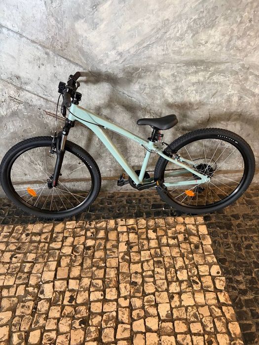 Bicicleta Rockrider BTT Criança EXPL 500 9-12 anos Verde Nova