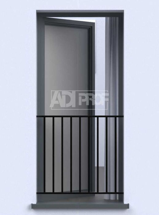 Balkon francuski aluminiowy balustrada francuska aluminium