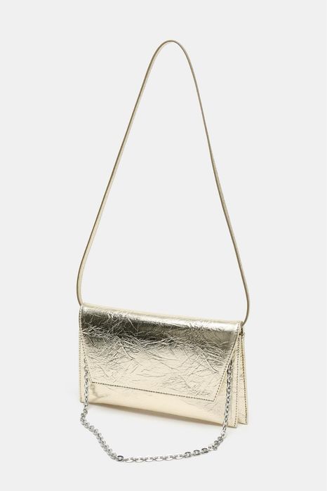 Золотистий клатч  zara