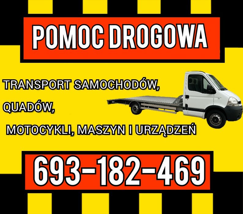 AUTOLAWETA, POMOC DROGOWA transport samochodów quadów motocykli i masz
