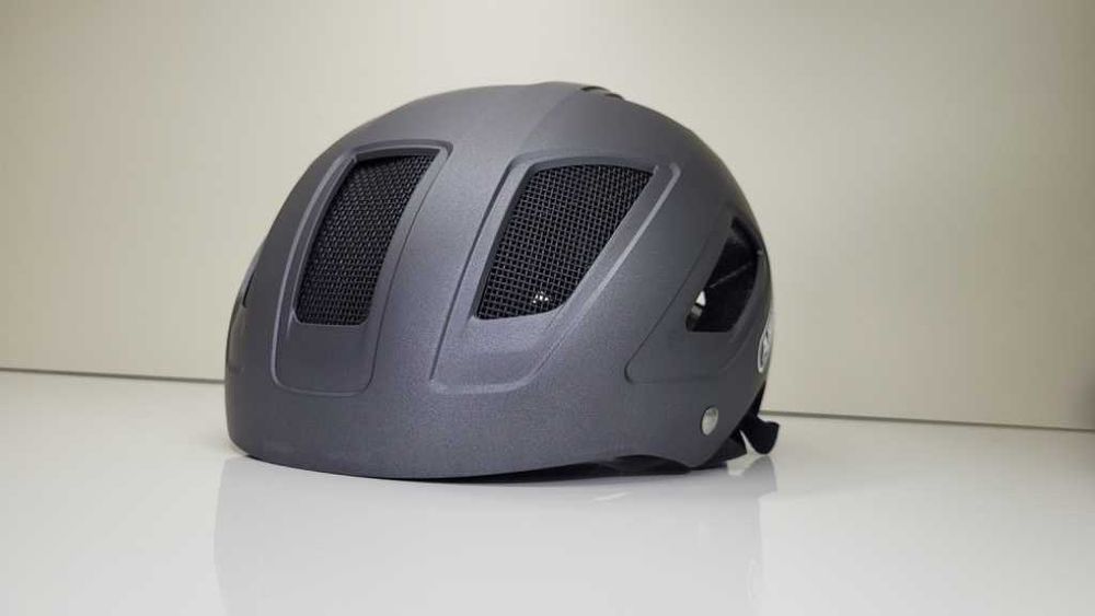 Miejski kask rowerowy ABUS HYBAN 2.0 titan rozmiar M 52-58cm