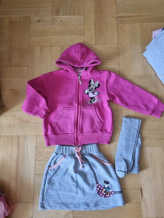 Bluza spódniczka i legginsy Minnie Mouse r 104