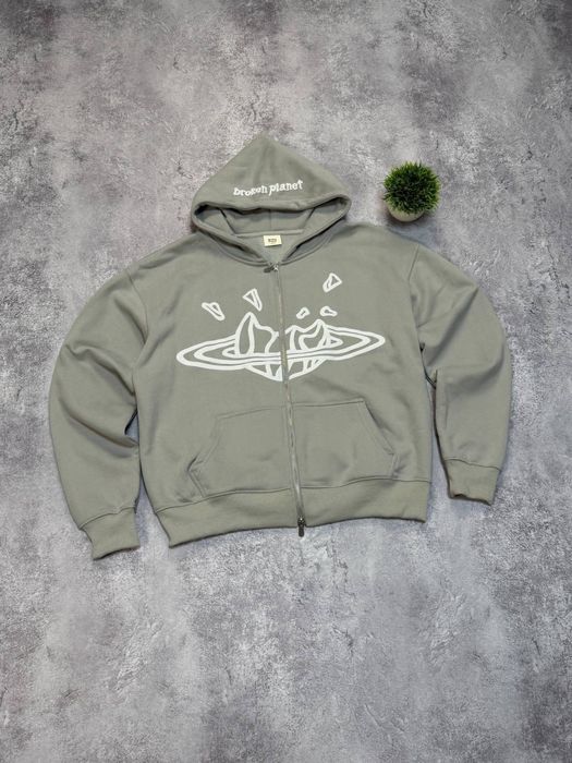 Кофта broken planets, Zip hoodie broken planets