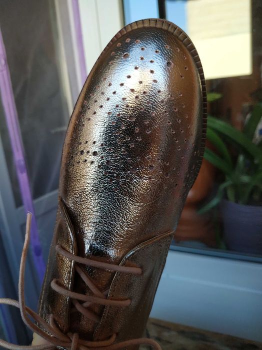 Весільні жіночі золоті туфлі-ефектні і стильні Dune London 39 рр 25 см