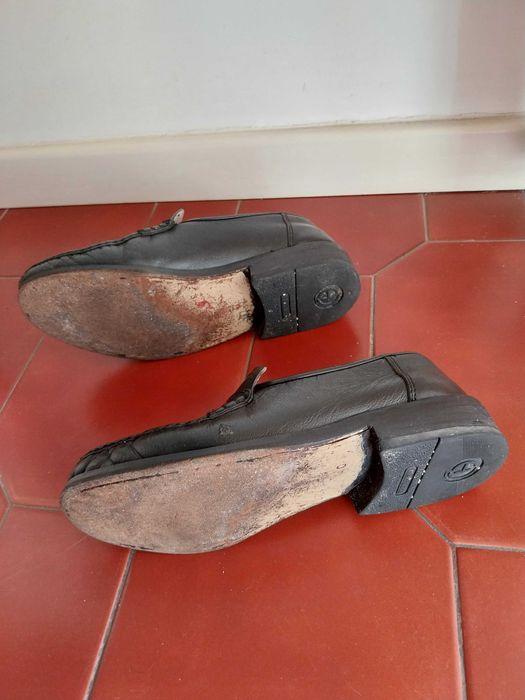 Sapatos de vela, clássicos, pretos, tamanho 40