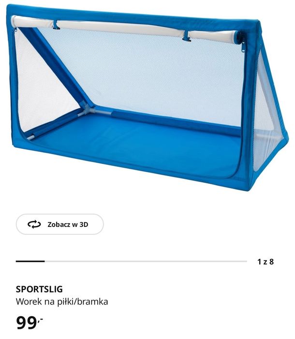 Bramka/worek na piłki SPORTSLIG IKEA stan bardzo dobry