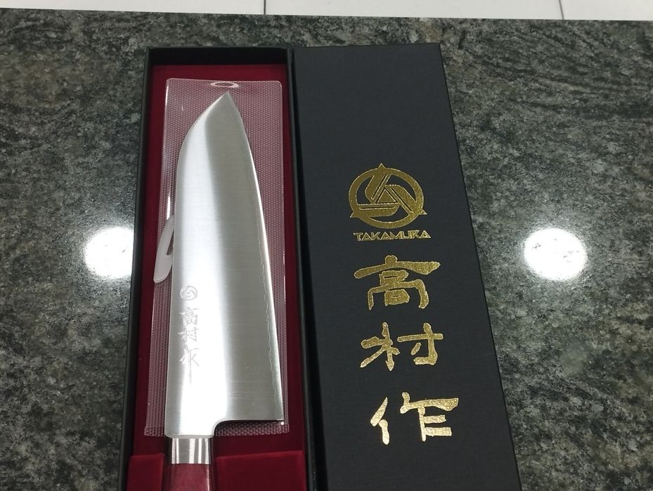 Faca japonesa Takamura santoku sg2