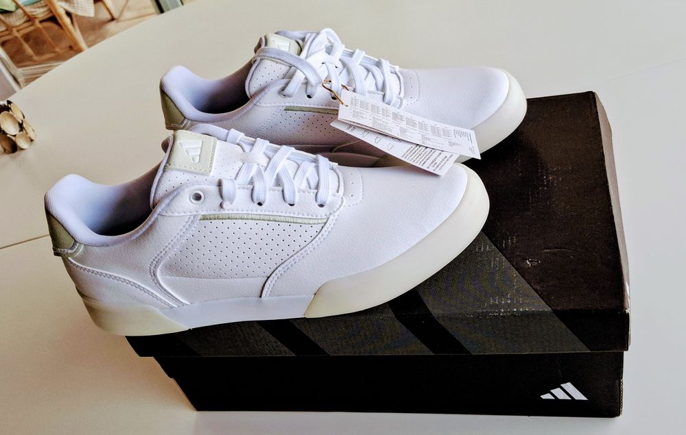 Sapatos de Golfe Adidas Retrocross  Brancos - NOVOS! (Tam. 41