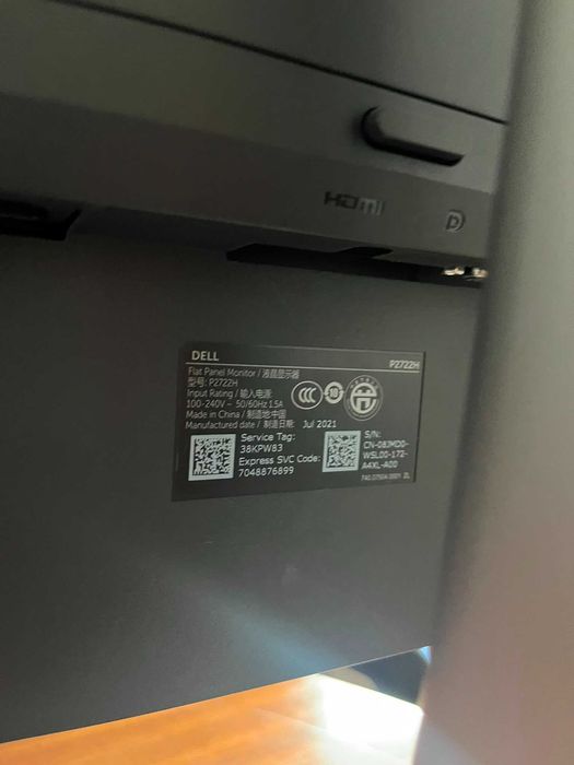 Dell 27 Monitor Full HD - P2722H