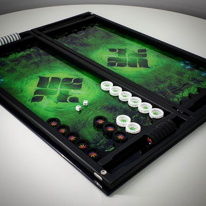 Нарды Игровые. Дизайн на каленом стекле. Подарок другу. Art-limit