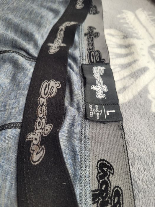 Spodnie kalesony r M  L merino 80proc termiczne wełna termoaktywne