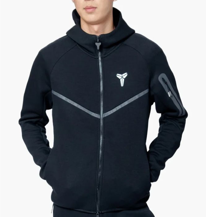 Оригінальний зіп Худі Nike Tech Fleece Kobe (чорне) | M