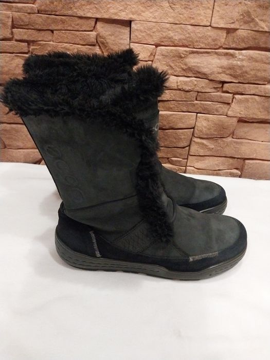 Ботинки ECCO кожа, мех