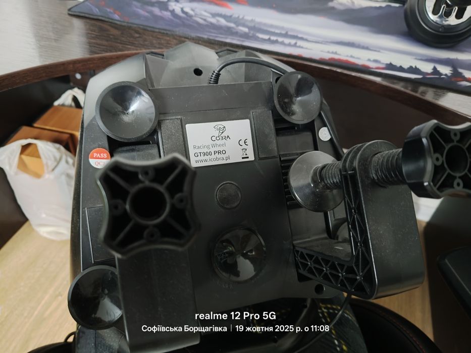 Ігрове кермо Cobra gt900 pro кермо, педалі, коробка, передач.