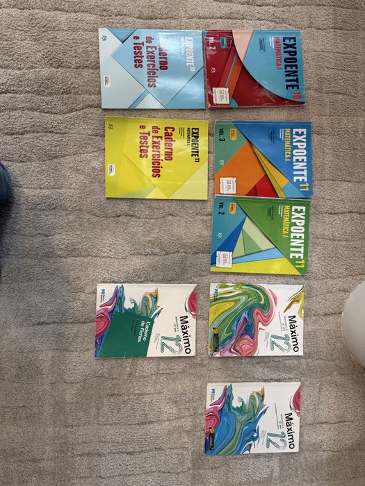 Manuais Matemática A 10 11 12 Ano + Cadernos