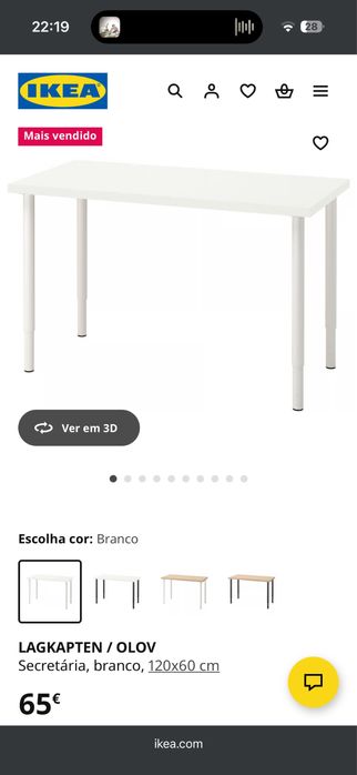 Mesa ikea LAGKAPTEN / Olov