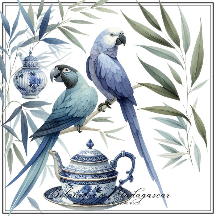 Grafika z kolekcji "Botanique a Madagascar" - Afryka XIX wieku