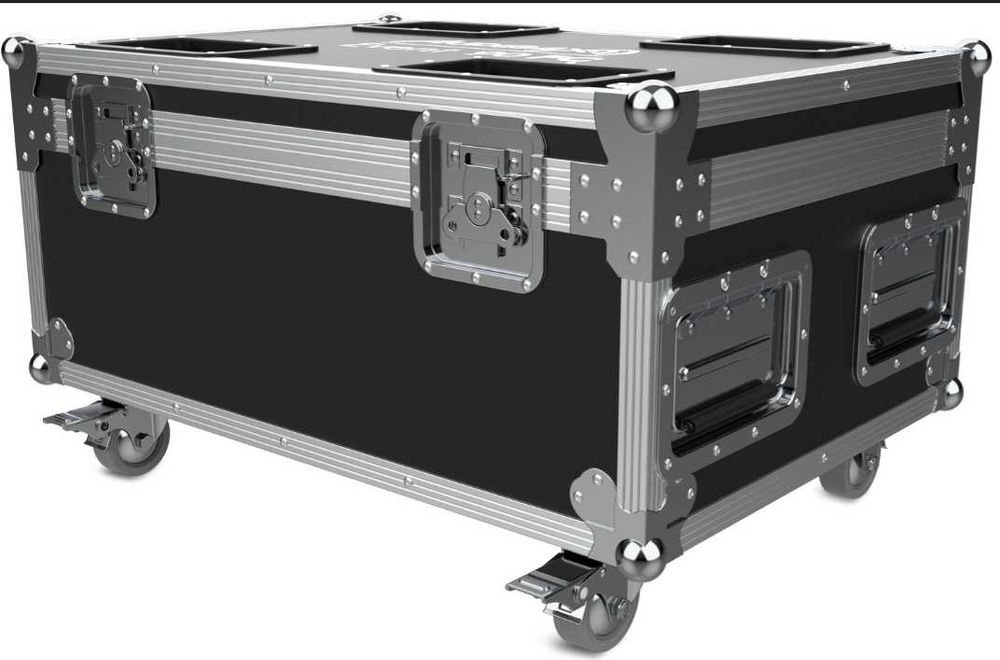Kit de Iluminação LED Profissional (8 Projetores com Bateria e Flight Case)