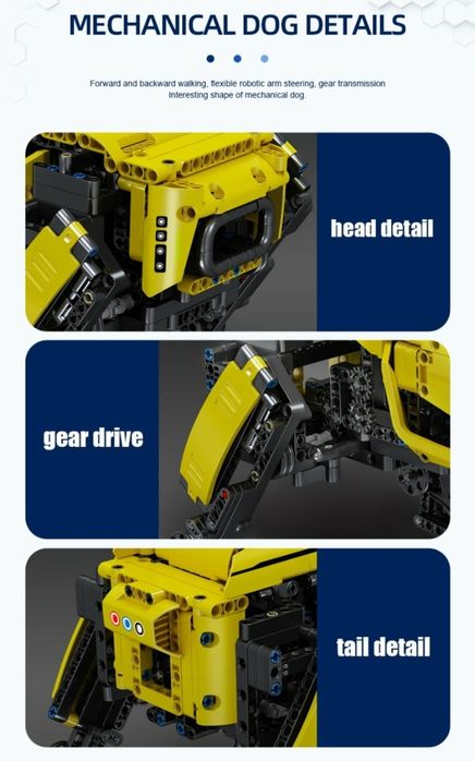 Конструктор Радиоуправляемый power ROBOT DOG Бостон Динамик 936 детали