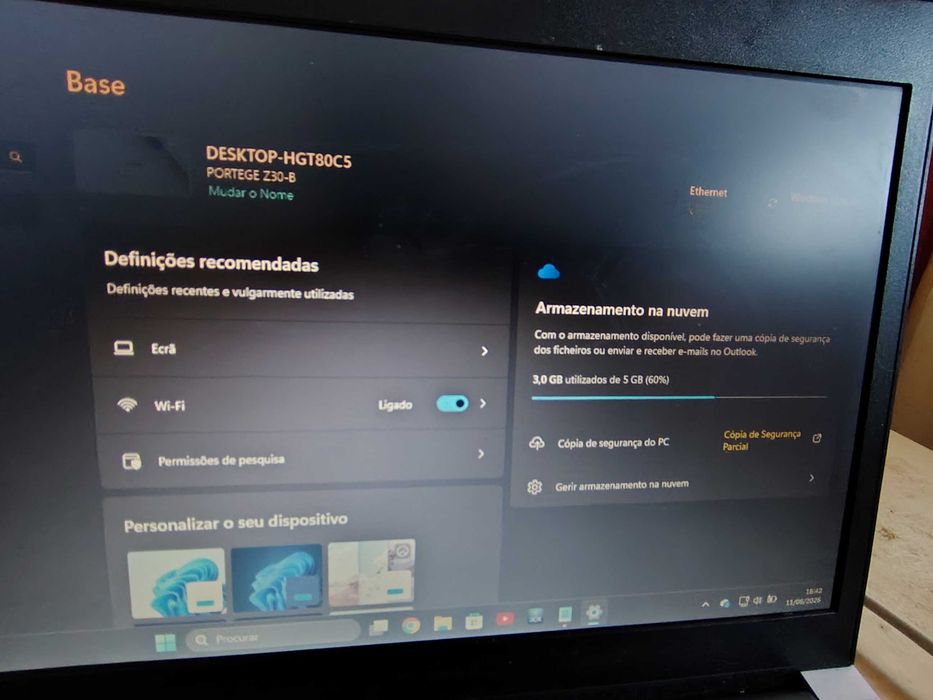 Vendo computador portátil Toshiba de 14 polegadas