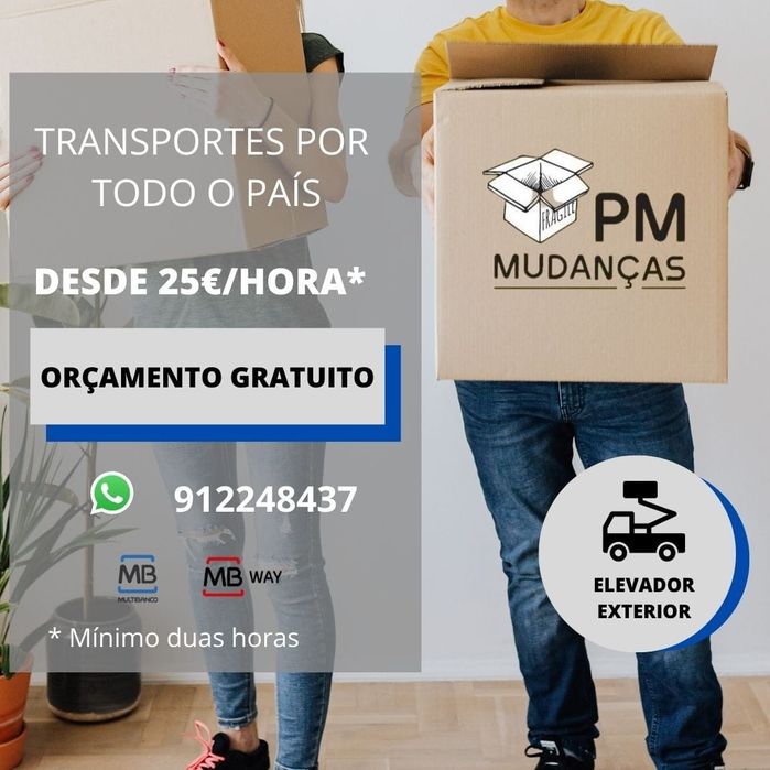 Mudanças/Entregas/Recolhas/Montagens por todo o país