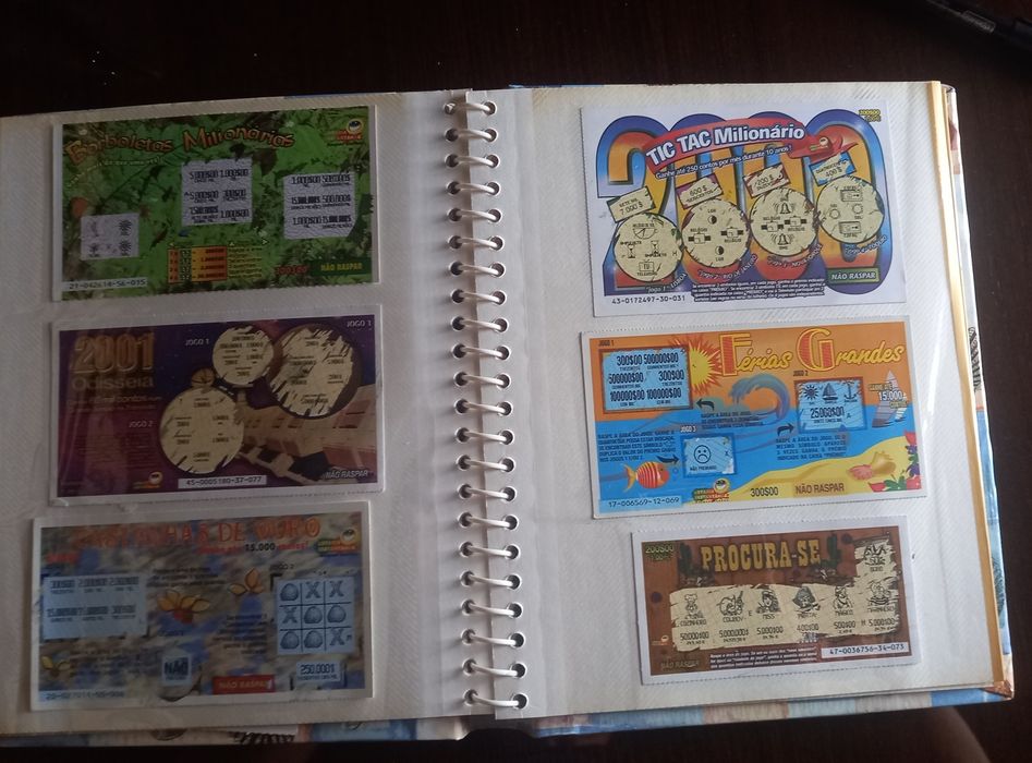Coleção de Raspadinhas