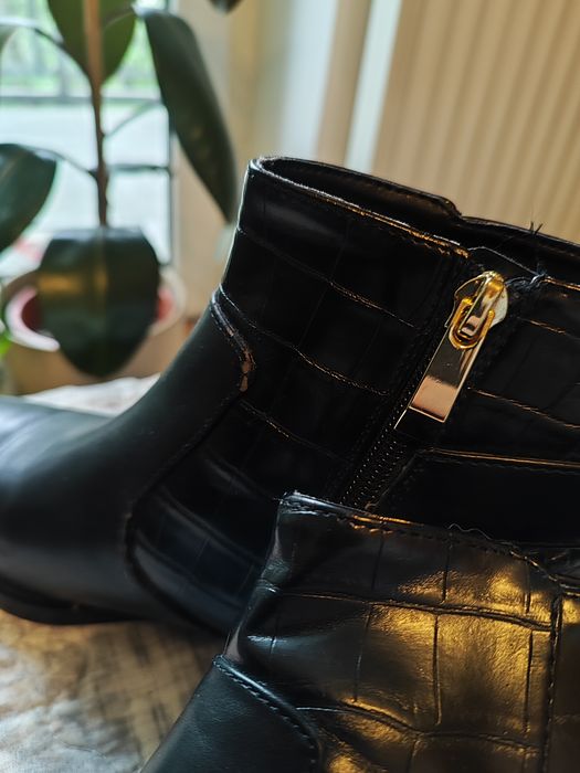 Botki czarne Zara Trafaluc 36