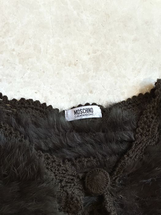 Moschino жіноча накидка шуба з натурального хурта