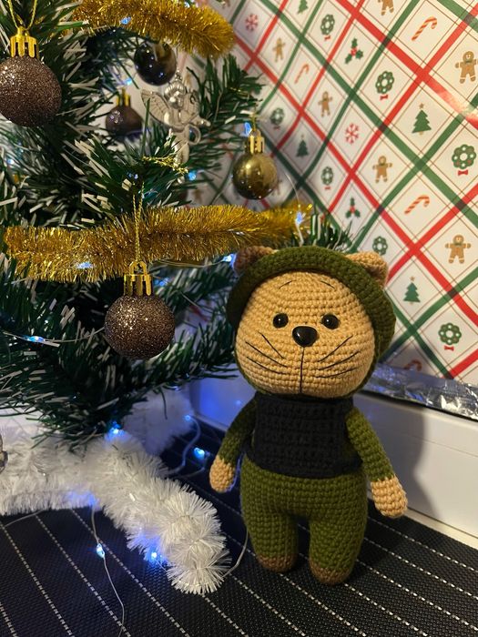Скандинавський гном, новорічні іграшки, амігурумі
