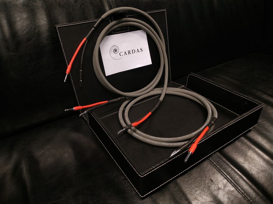 * Cardas 101 kable głośnikowe wtyki banan WireWorld Crimpable gold