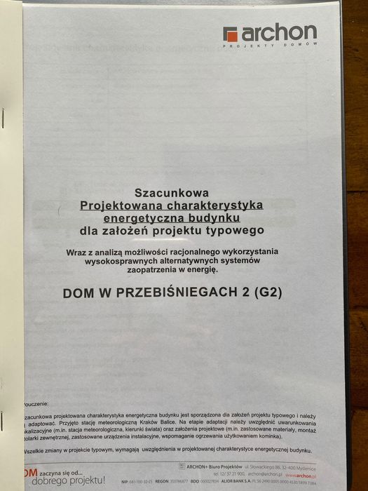 PROJEKT- Dom w Przebiśniegach 2 (2G)