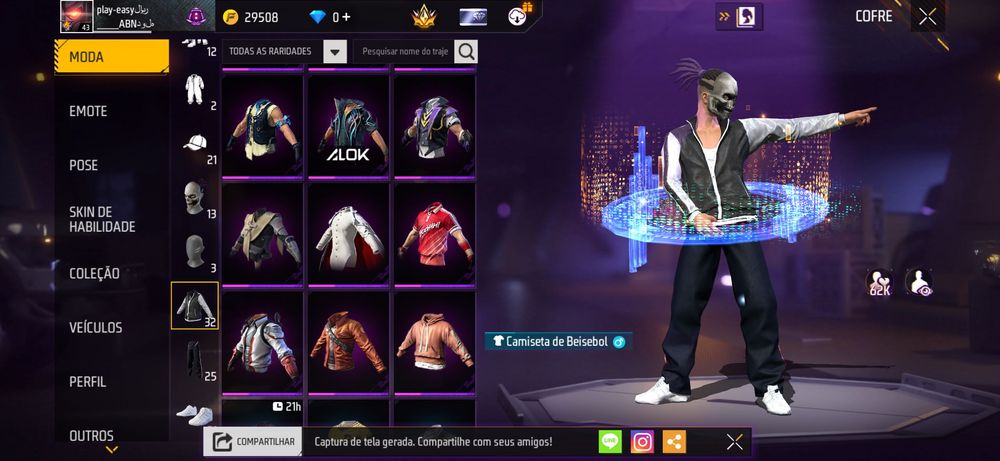Conta de free fire