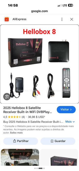 Box combo c satelite livre