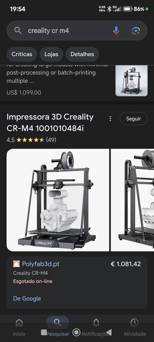 Impressora 3d Creality grande