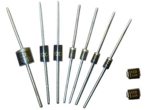 Стабілітрони та захисні діоди - супресори, трансіли, TVS-діоди