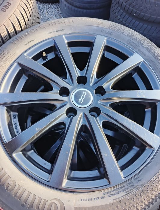 Felgi fiat 500X + opony 215/55 R17 oryginalne 2025 rok