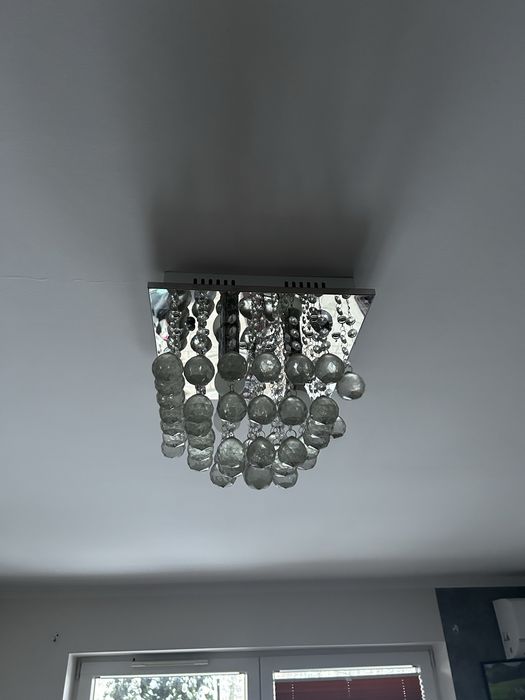 Lampa sufitowa, plafon z kryształami
