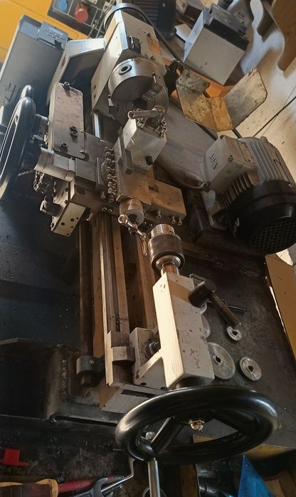 Tokarka Tytan 350 - Modyfikacje, Falownik, Silnik 3F, Łożyska Stożkowe