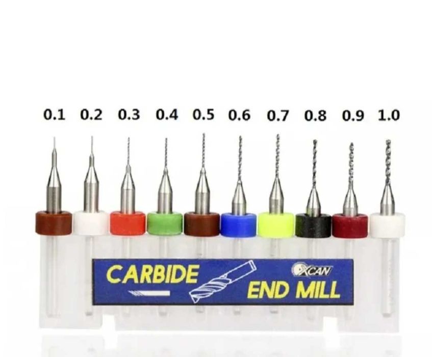 Сверла. 10 шт. От 0.1 до 1 мм.