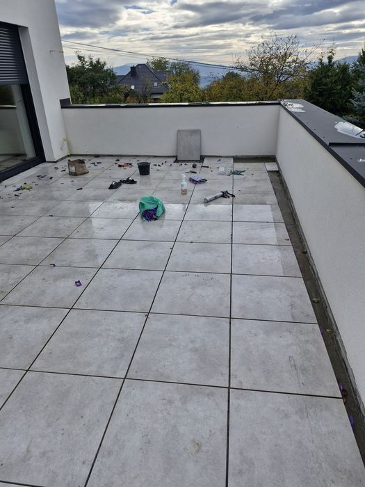 Układanie płytek, kamienia, tarasy wentylowane, balkon, hydroizolacjee