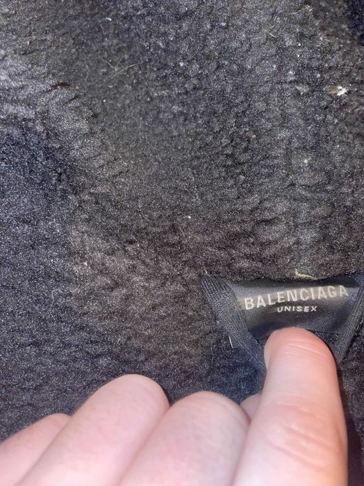 Bluza Balenciaga z futrem