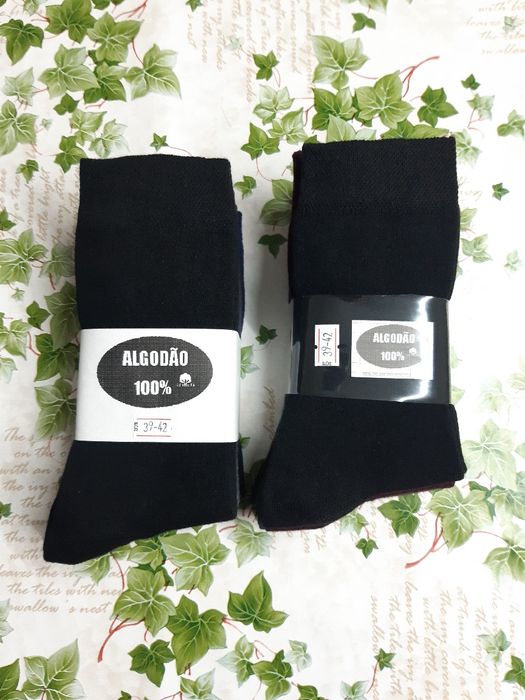 12 pares de meias medicinais, em algodão bom