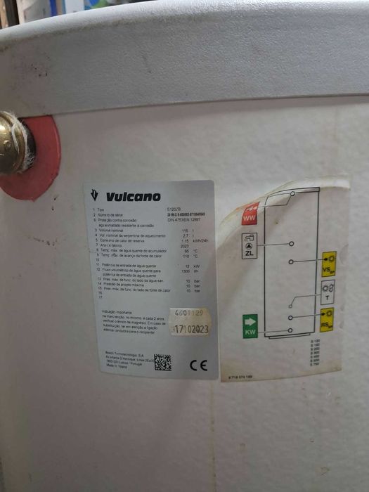Depósito Vulcano 100L